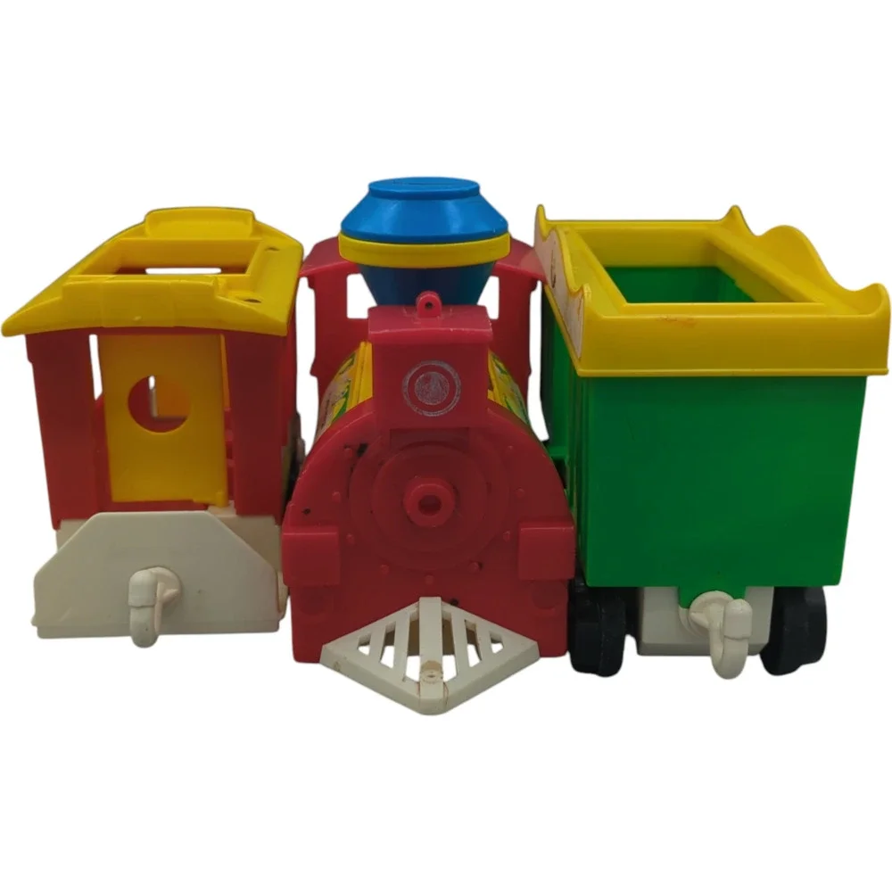 Vintage Fisher Price 1971 Circus Train 991 Little‎ People 3 Pieces